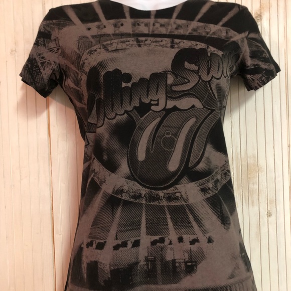 Rolling Stones Tops - Rolling Stones Fitted Graphic  T-Shirt